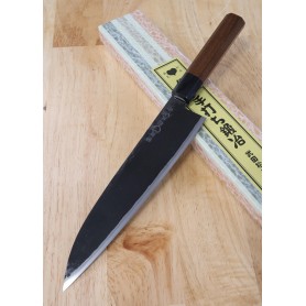 Japanese Handmade Santoku Knife - Sasa No Ha - TAKEDA HAMONO - Super Blue Steel - Size: 21cm