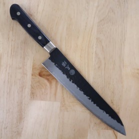 Japanese chef knife gyuto - MIURA - Aogami Super - Black Finish - Size: 21/24cm