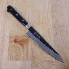 Japanese Petty Knife - MIURA - Aogami Super - Black Finish - Size: 13.5cm