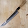 Japanisches Messer Sakimaru Sujihiki - NIGARA - Kurouchi Tsutime - Super Bule Stahl - Größe:27cm