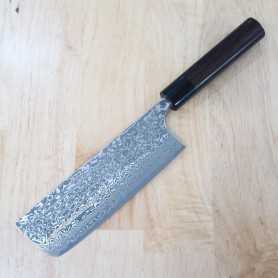Japanese Nakiri Knife - YOSHIMI KATO - Damascus Nickel Serie - Size...