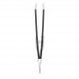 Tweezers with diagonal tip - Black - GREEN BELL - Odoroki No Ke Nuki Serie Gt-233