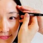 Tweezers with diagonal tip - Black - GREEN BELL - Odoroki No Ke Nuki Serie Gt-233