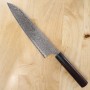 Japanese Chef Gyuto Knife - YOSHIMI KATO - Nickel Damascus Serie - ...