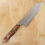 Japanisches Bunka-Messer - NIGARA - Migaki Tsuchime - SG2 Ahorn Griff - Größe: 18cm