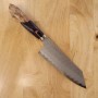 Japanisches Bunka-Messer - NIGARA - Migaki Tsuchime - Custom Griff - SG2 - Größe: 18cm