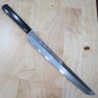 Japanisches Sakimaru Yanagiba Messer - MIURA - Obidama Serie - verspiegelte Oberfläche - Shirogami 2 - Ebenholz - Größe: 27/30cm