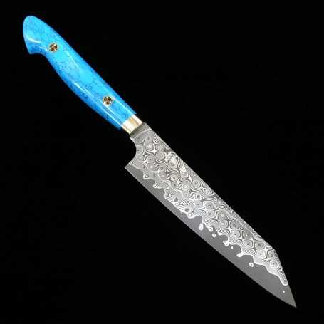 Japanisches Taschenmesser - NIGARA - Anmon SG2 Damast - Custom Griff- Größe: 15cm