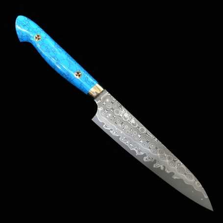 Japanisches Taschenmesser - NIGARA - Anmon SG2 Damast - Custom Griff- Größe: 15cm