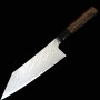 Japanisches Bunka Messer - NIGARA - Rostfrei Vg10 - Tsuchime Damast - Wenge Griff - Größe:18cm