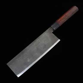 Japanese Handmade Nakiri Knife - TAKEDA HAMONO - Super Blue Steel -...