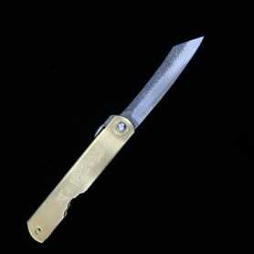 Japanisches Higonokami Messer - Nagao Kanekoma - Tsuchime Carbon Blue Steel - Größe : 70mm