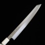 Japanisches Kiritsuke Yanagiba Messer - MIURA - Obidama Serie - Vg-10 verspiegelter Custom Griff- Größe: 27/30cm