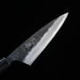 Japanisches sabaki Messer MIURA Kurouchi Carbon blau 2 Stahl Größe:12cm