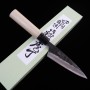 Japanisches sabaki Messer MIURA Kurouchi Carbon blau 2 Stahl Größe:12cm