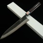 Japanisches Kochmesser - IKENAMI HAMONO - Weißer Stahl 1 - Rostfrei beschichtet Größen:21/24/27cm