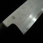Japanisches Nakiri-Messer - SAKAI KIKUMORI - Kikuzuki Nashi Serie - Shirogami 2 - Größe:18cm
