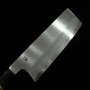 Japanisches Nakiri-Messer - SAKAI KIKUMORI - Kikuzuki Kasumi Serie - Shirogami 2 - Größen: 18cm