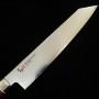 Japanese Kiritsuke Knife - ZANMAI - Revolution Serie - Decagonal Red Handle - SG2 Steel - Size: 23cm