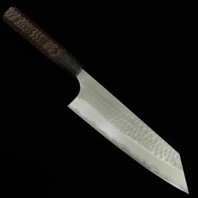 Japanisches Bunka-Messer - ANRYU - Aogami２- Migaki Tsuchime Serie - Wenge-Griff - Größe: 17cm