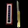 Japanisches Higonokami Messer - Nagao Kanekoma - Tierkreiszeichen Serie Schlange - Carbon Blue Steel - Größe: 73mm