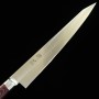 Japanische Slicer Sujihiki Messer - SUISIN - Schweden Inox - Premium Weinrot Micarta - Größen: 24 / 27cm