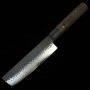 Japanische Nakiri-Messer - SHIZU HAMONO - Gen Serie - VG-10 Schwarz Finish Damast - Größen:13/15/17 cm