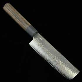 Japanische Nakiri-Messer - SHIZU HAMONO - Gen Serie - VG-10 Schwarz Finish Damast - Größen:13/15/17 cm