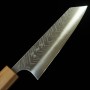 Japanisches kleines Bunka-Messer -YOSHIMI KATO- SG2 Rostfrei beschichtetes V-Tsuchime -Rosewood achteckiger Griff - Größe: 13cm