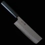 Japanischer Nakiri messer - MIURA - Carbon weißer stahl Nr.1 - Hammerschlag - Größe : 16.5cm