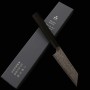 Japanischer Kiritsuke Kleines messer - NIGARA - Anmon - Edelstahl SG2 - Damast - Größe : 12cm