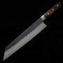 Japanischer Kiritsuke messer - MIURA - Carbon blue stahl super - Hämmerschlag und - Kurouchi - Größe:21cm