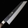 Japanischer Kiritsuke messer - MIURA - Carbon blue stahl super - Hämmerschlag und - Kurouchi - Größe:21cm