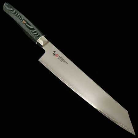 Japanese Kiritsuke Knife - ZANMAI - Revolution Serie - Decagonal Green Handle - SPG2 Steel - Size: 23cm