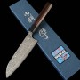 Japanischer Santoku messer - MASAKAGE - Kumo Serie - Edelstahl VG10 - Damast-Finish - Palisanderholzgriff - Größe: 17cm