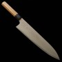 Japanese chef knife gyuto - YUTA KATAYAMA - VG-10 - nickel damascus series - Size:21/24cm