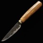 Japanese Petty Knife - KANIMAN KAJI KOUBOU - Leaf Spring CarbonSteel - Black Finish - Size:9cm