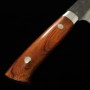Japanese Petty Knife - SAJI TAKESHI - Super Blue Carbon Steel - Tuchime Black Finish - Iron Wood Handle - size: 15cm