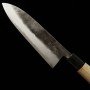 Japanischer Kochmesser Gyuto - MIYAZAKI KAJIYA - Carbon blue stahl super - Kurouchi - Größe : 24/25cm