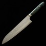 Japanischer Kochmesser Gyuto - NIGARA - Edelstahl SG2 - Hammerschlag - Größe : 24cm