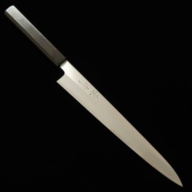 Japanisches Schneidemesser Sujihiki - KAGEKIYO - Carbon weißer stahl Nr.2 - Lackiertes Holz Griff - Größe: 24cm