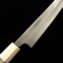 Japanisches Schneidemesser Kiritsuke Sujihiki - TADOKORO - Edelstahl Ginsan - Verspiegeltes Finish - Größe : 27cm