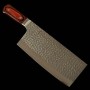 Chinese Cleaver - SAKAI TAKAYUKI - Stainless VG10 - Damascus - Hammered - Size : 19.5cm