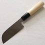 Japanese Kawamuki knife - MIURA - White steel No.2 - Kasumi finish - Magnolia wood handle - Size : 10.5cm