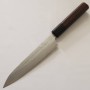 Japanese Petty Knife - NIGARA - VG XEOS - Hammered Damascus Finish - Rose Wood Handle - Size:15cm