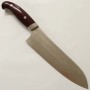 Japanese Santoku knife - KATAYAMA - Akebono series - Stainless SG2 - Damascus - Micarta handle - Size : 18cm