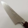 Japanese Petty knife - KATAYAMA - Akatsuki series - Stainless SG2 - Damascus - Micarta handle - Size : 13cm