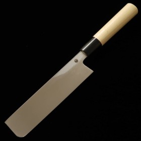 Japanese Usuba knife - MIURA - White carbon steel No.2 - Kasumi finish - Magnolia wood handle - Size : 18cm