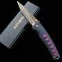 Japanese Pocket knife - MCUSTA - KATANA series - Stainless VG-10 - Dark blue/Purple - Size : 8.5cm