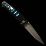 Japanese Pocket knife - MCUSTA - KATANA series - Stainless VG-10 - Black/Blue - Size : 8.5cm